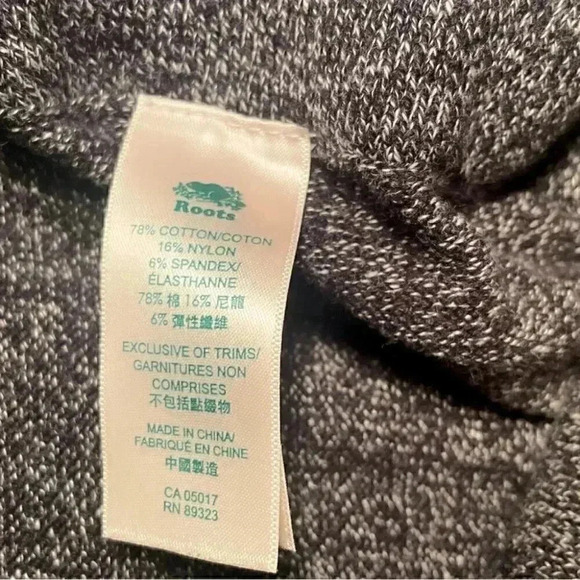 Roots casual heathered grey stylish trendy knee length bodycon chalet skirt M - Picture 5 of 5